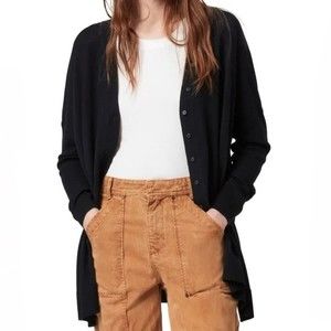 Allsaints Afelia Merino Wool Cardigan Long Sweater
